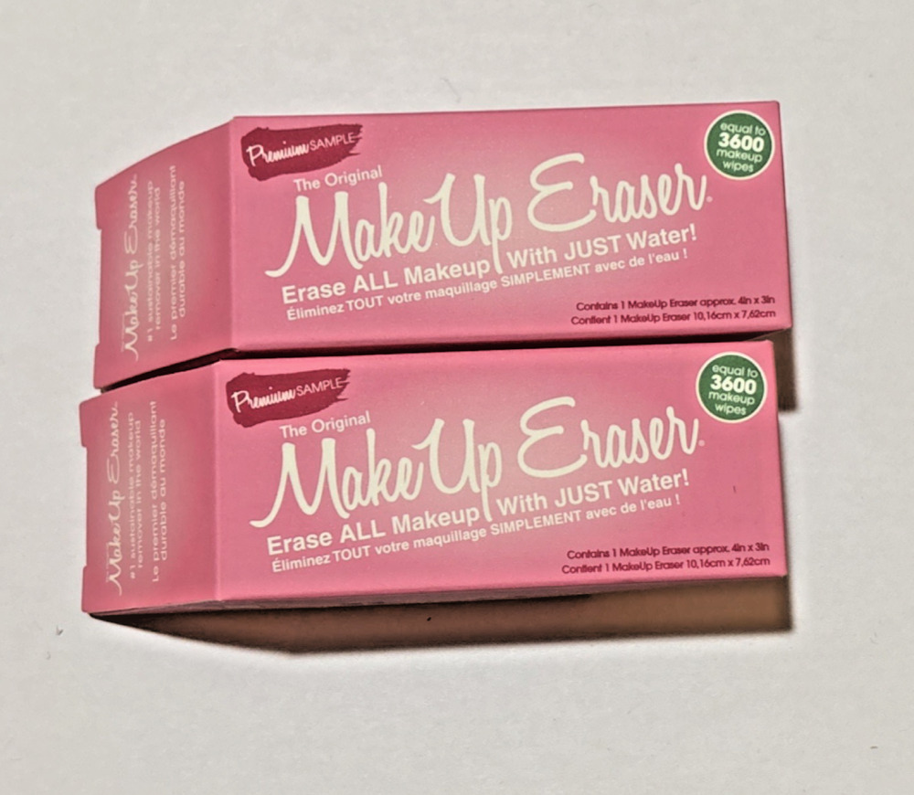 MakeUp Eraser Sample Cloth Set of 2 Face Makeup Remover Reusable MachineWashable